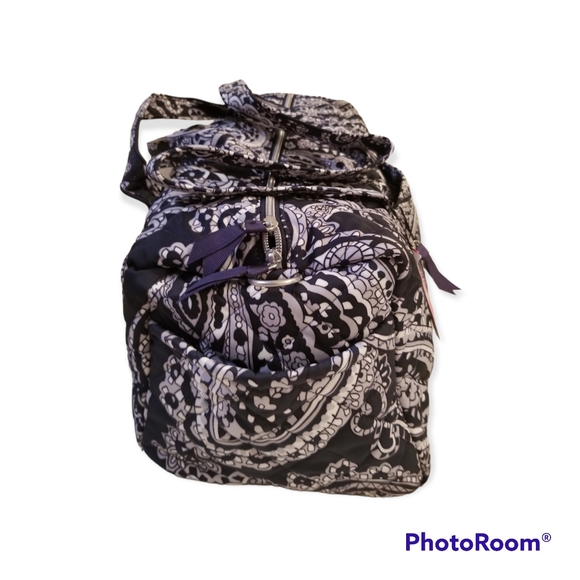 Vera Bradley small travel duffle bag Deep Night Paisley - Picture 4 of 7
